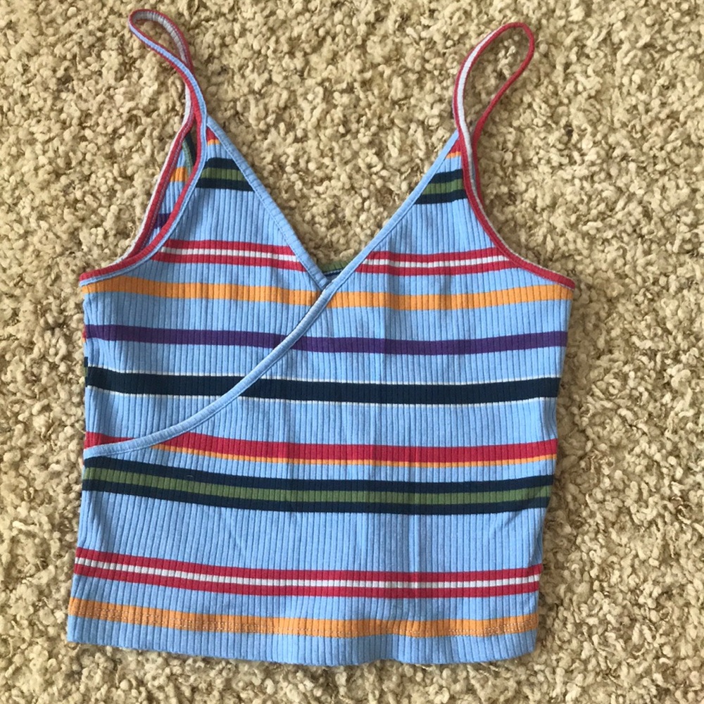 Urban outfitters blue crop tank